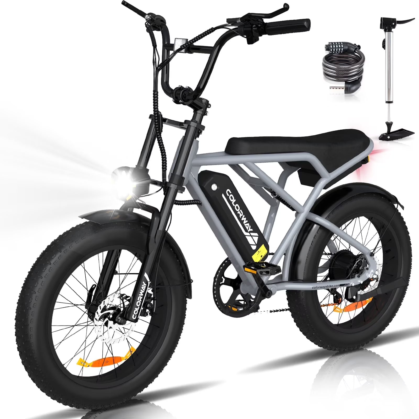 COLORWAY 750W 20"x4.0 Fat Tire Electric Bike, 48V 15ah Battery, Off - Road E - Bike for Adults - Product image 3
