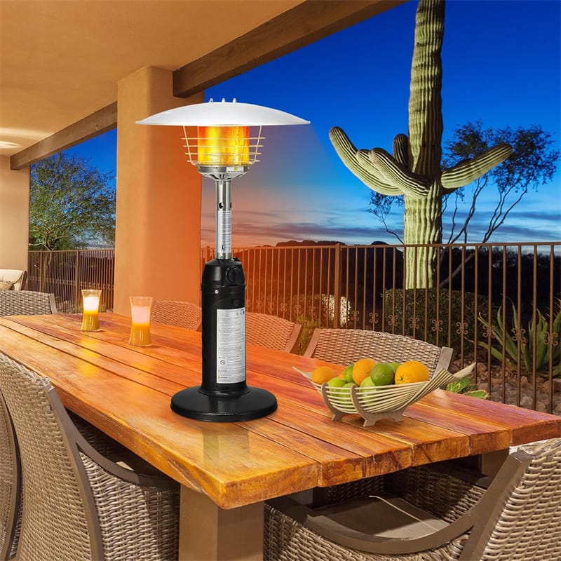 13, 000 BTU Portable Tabletop Propane Patio Heater, Stainless Steel LP Gas Heater with Weighted Base & - Product image 10