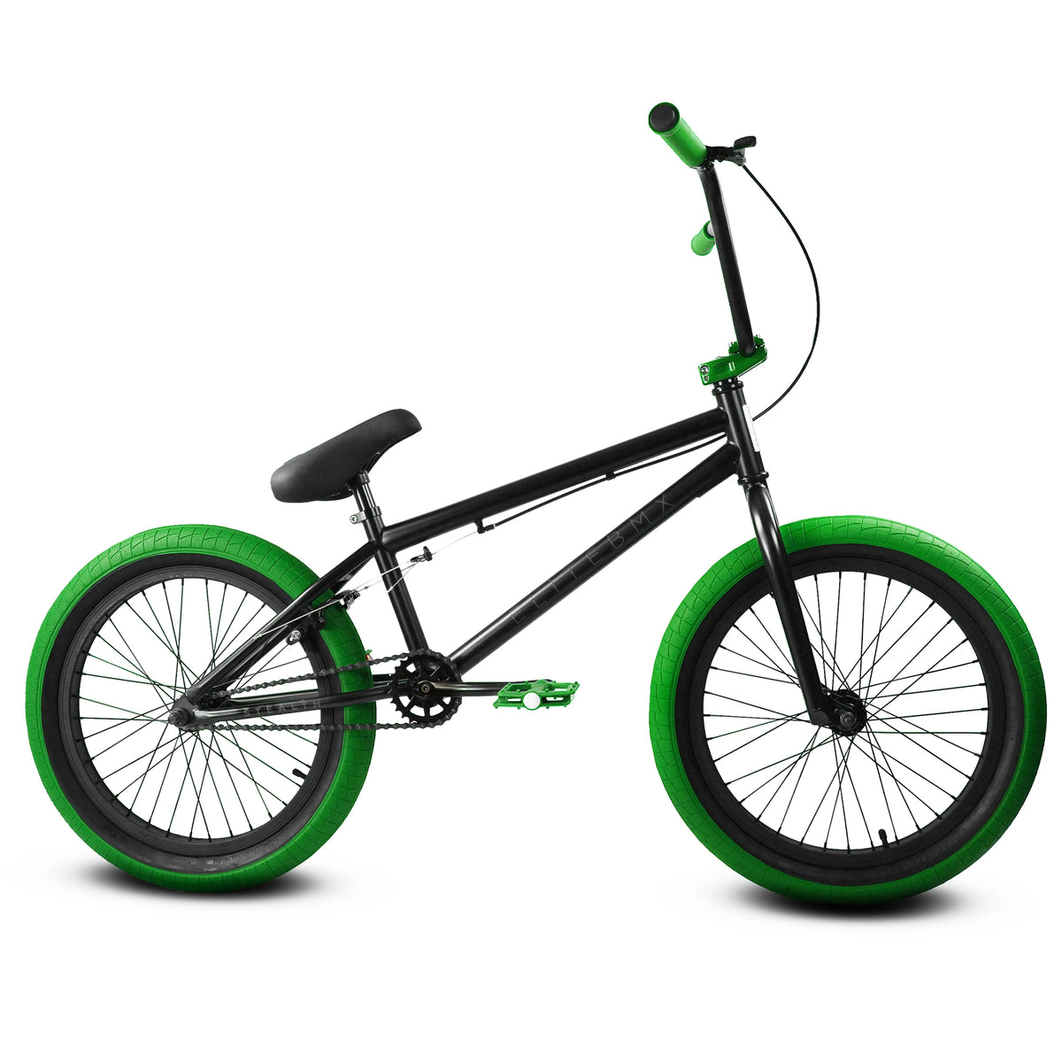 Elite BMX Bicycle 20" Freestyle Bike - Stealth Blue Purple Ideal for Ages 7 to 18 Years