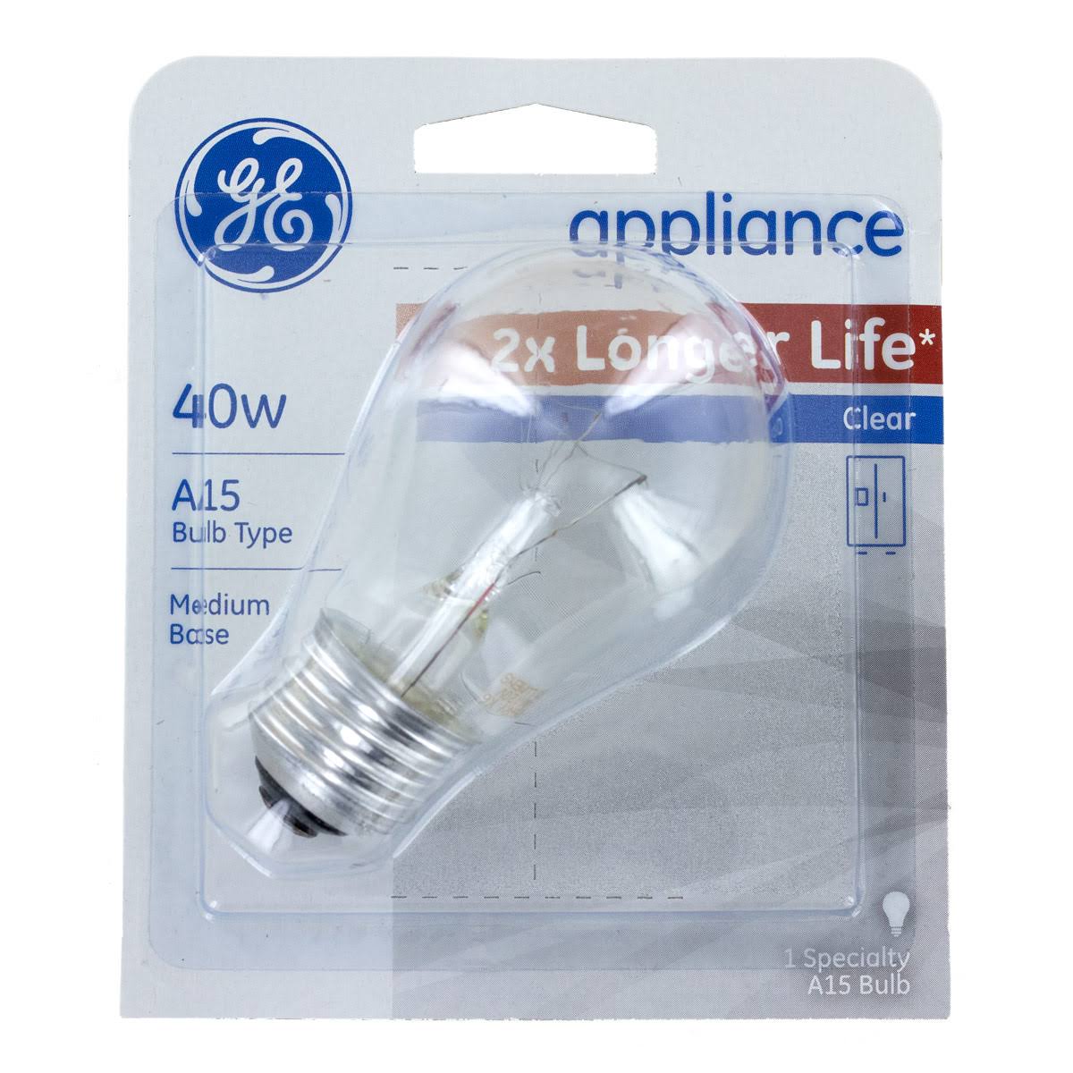 GE 40-Watt A15 Clear Medium Base Light Bulb - Product image 1