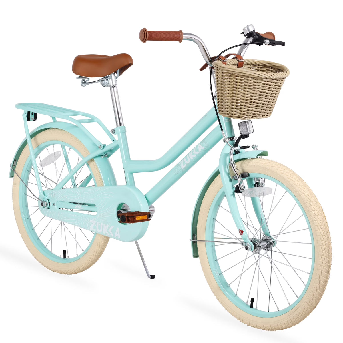 Aezusy 20 in Kids Bike with Basket for 7 - 10 Years Old Girls, Purple - Product image 3