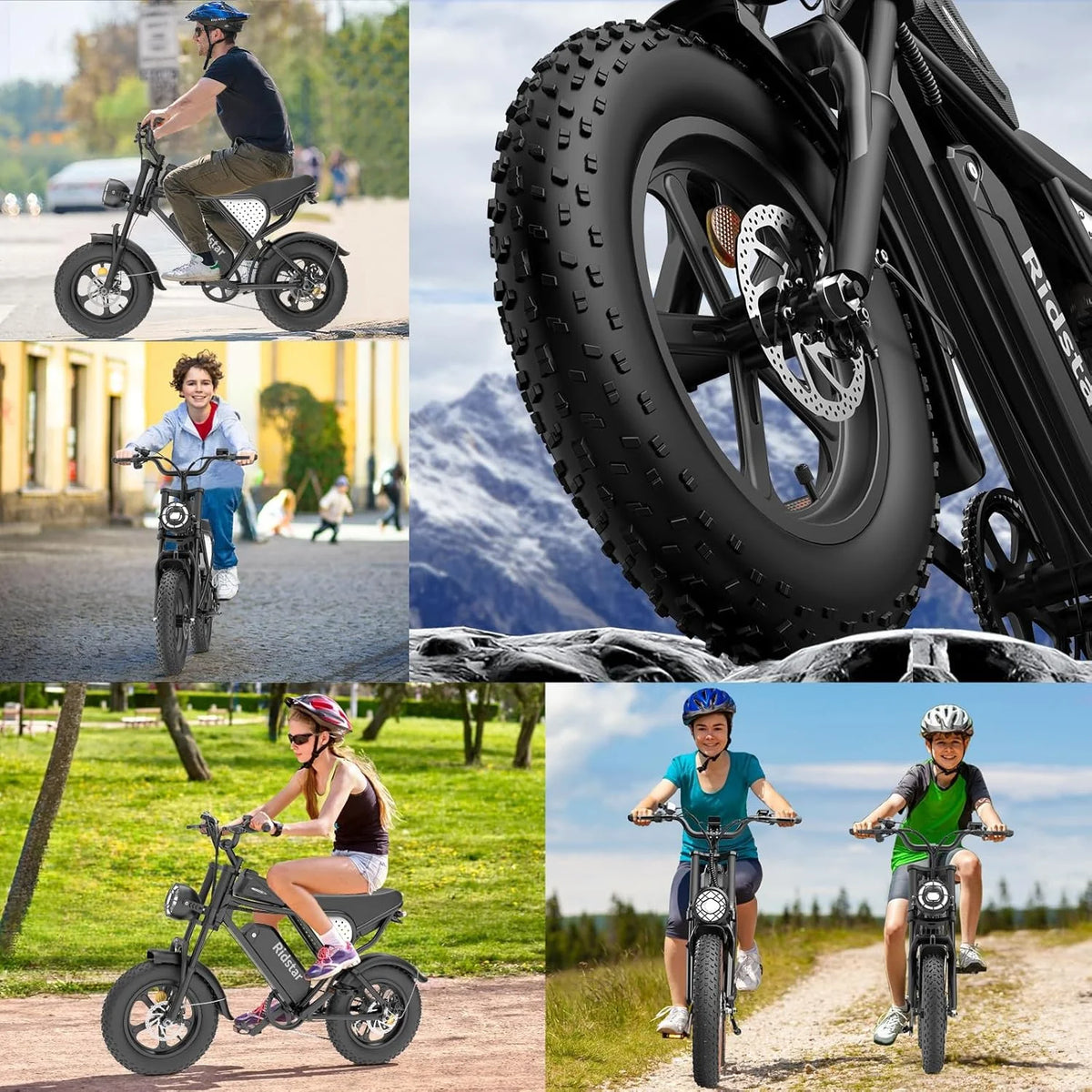 Ridstar Electric Biycle for Adults, 1200W 32MPH, 48V 20AH Electric Dirt Bike - Product image 18