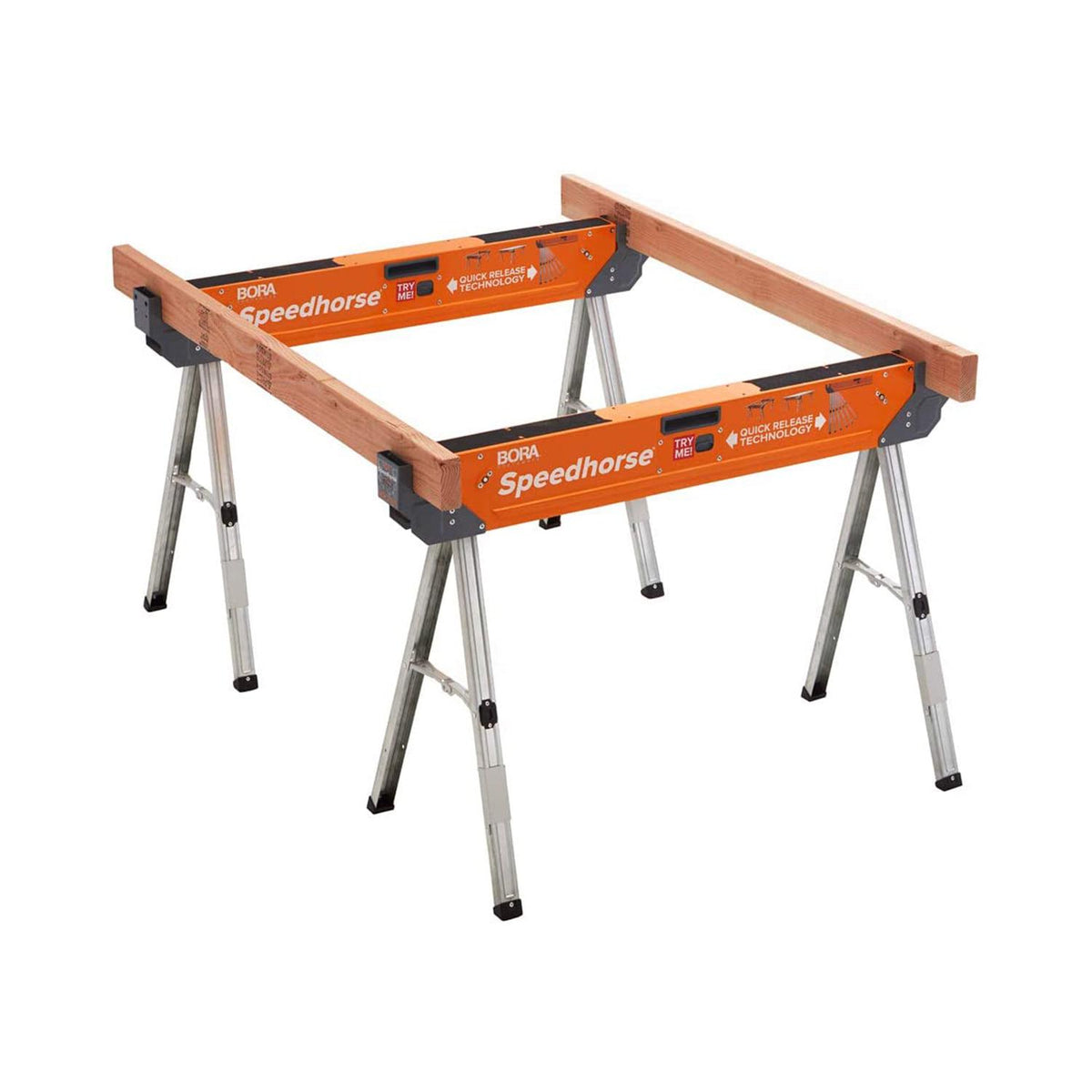 30 In. H Steel Speedhorse Sawhorse with Auto Release Legs (2 - Pack) - Product image 2
