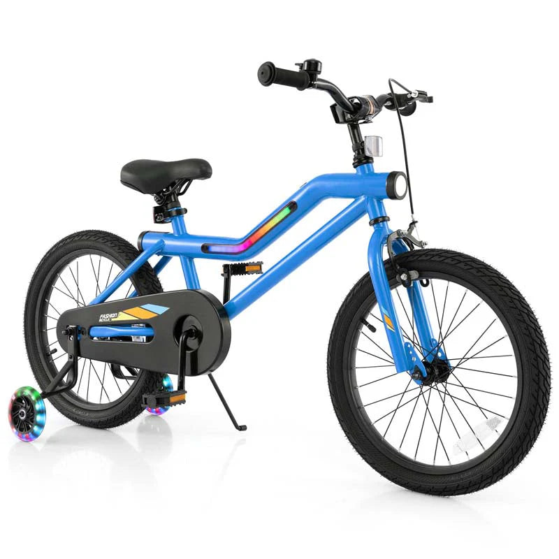 16/18 Inch LED Lighted Kids Bike with Training Wheels, Headlight, Adjustable Seat & Dual Brakes - Product image 38