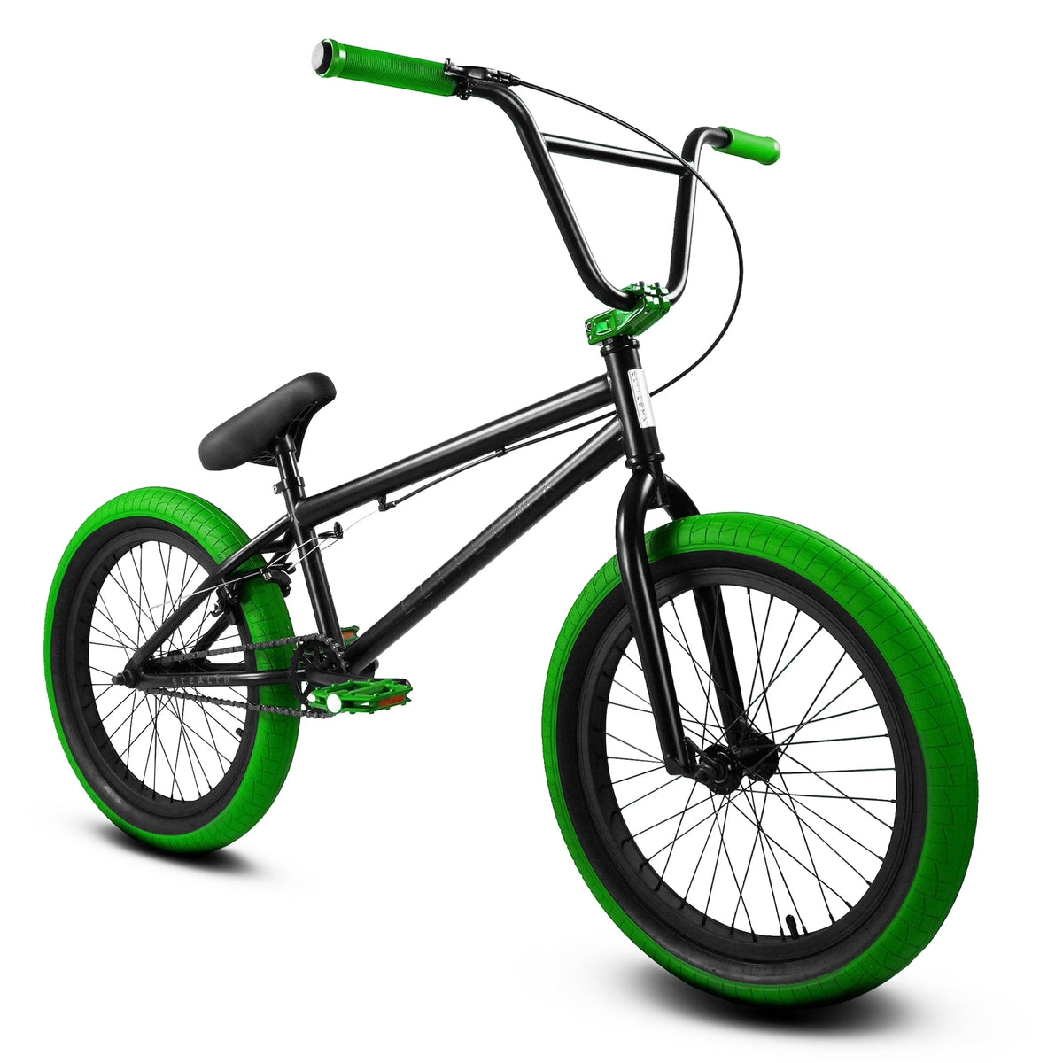Elite BMX Bicycle 20" Freestyle Bike - Stealth Blue Purple Ideal for Ages 7 to 18 Years