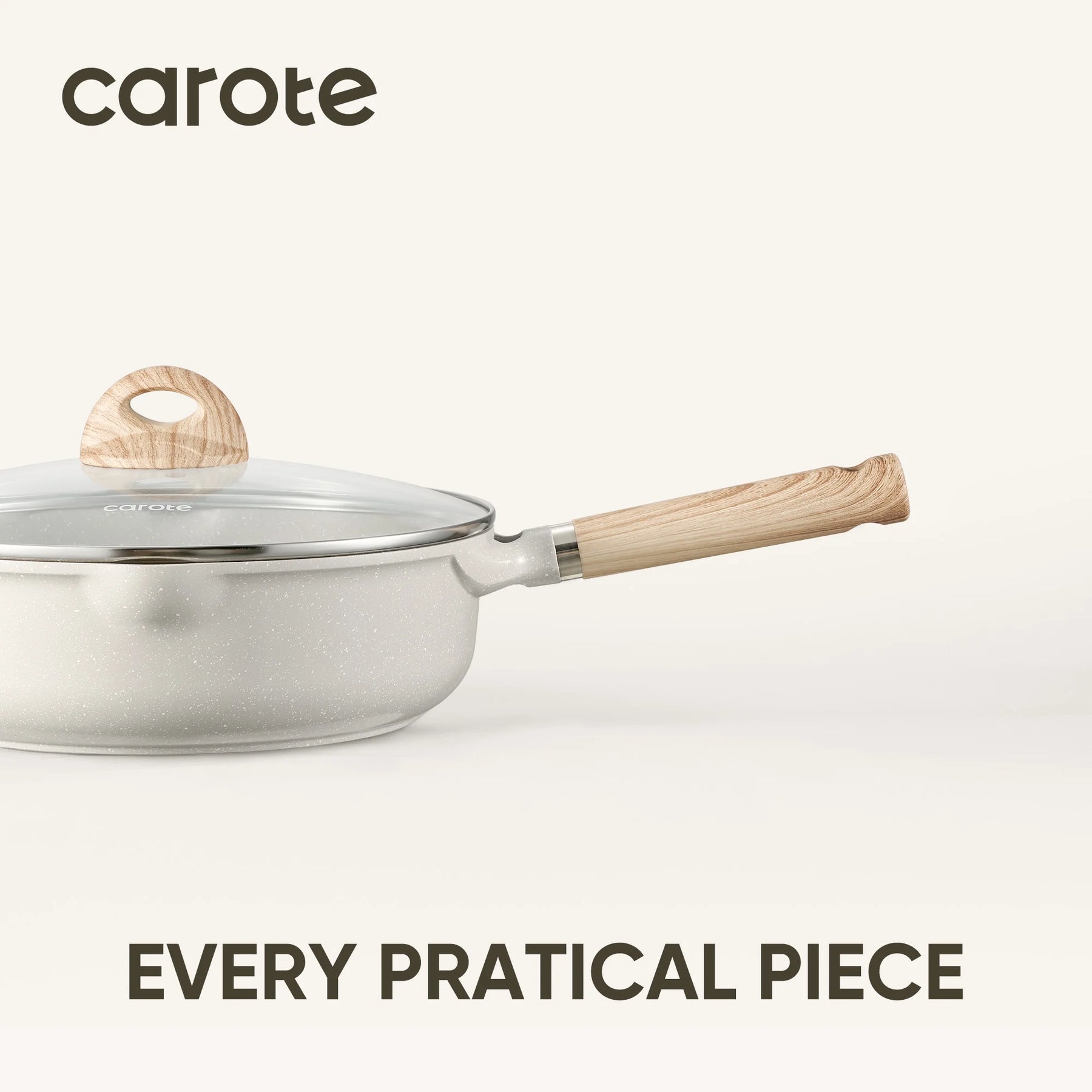 Carote Nonstick Cookware Set 21 - Piece, Kitchen Pots and Pans Set, Stay - Cool Handles - Product image 4