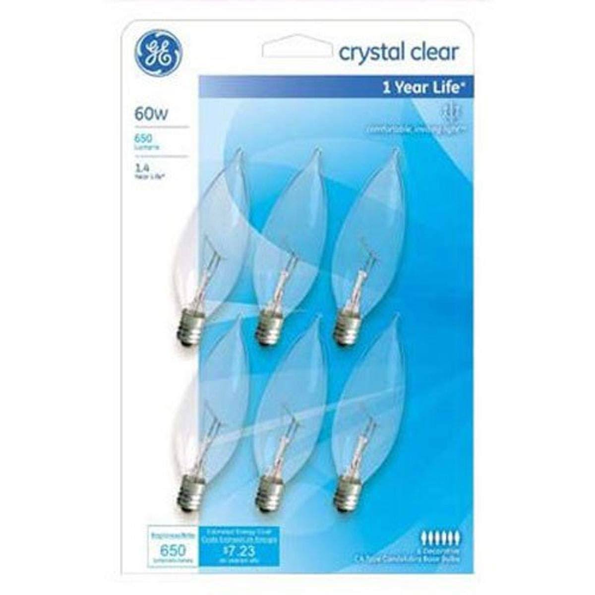 GE 6pk 60W Candle Bulb 75226 - Product image 1