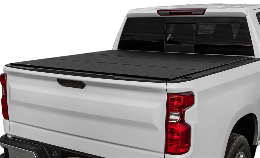Access B3020079 - LOMAX Tri-Fold Cover Black Urethane Finish 19+ Chevrolet Silverado 1500 - 5ft 8in Bed