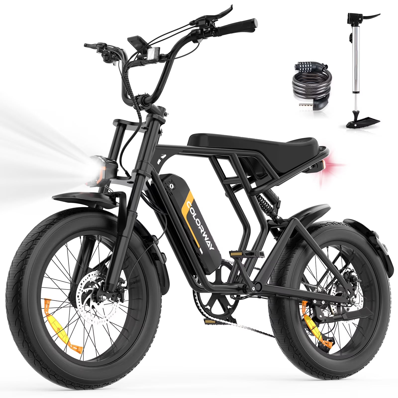 COLORWAY 750W 20"x4.0 Fat Tire Electric Bike, 48V 15ah Battery, Off - Road E - Bike for Adults - Product image 1