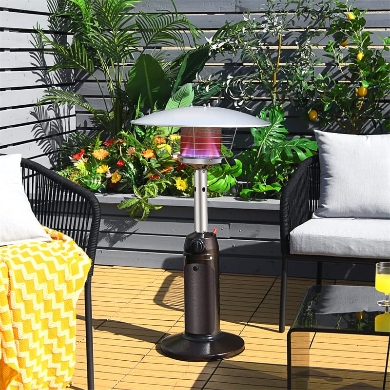 13, 000 BTU Portable Tabletop Propane Patio Heater, Stainless Steel LP Gas Heater with Weighted Base & - Product image 2