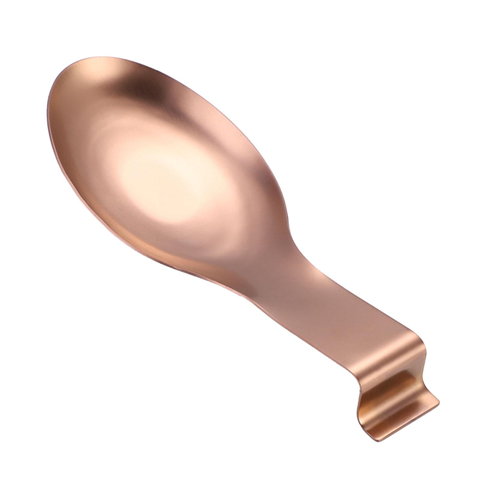 Spoon Holder Kitchen Utensils Accs Spoon Rest for Bar Coffee Station Cooking Rose Gold - Product image 1