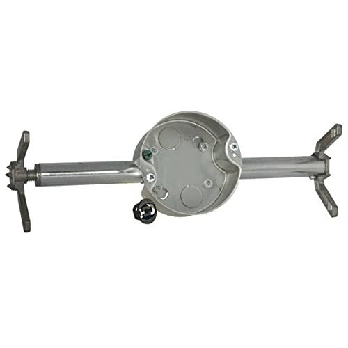 Hubbell Raco 936 4 in. Round Retro-Brace Ceiling Fan-Rated Support 4 in Gray - Product image 1
