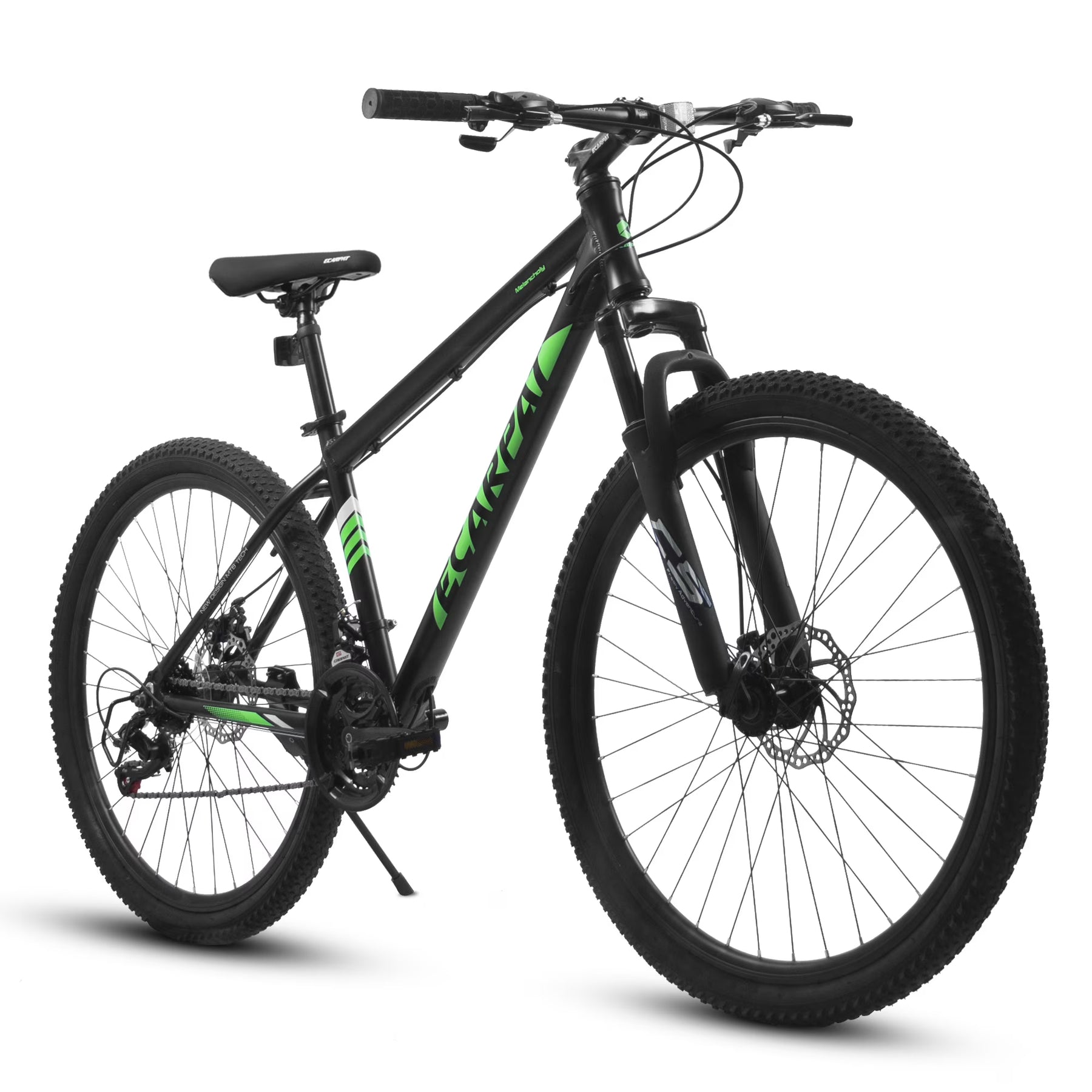 27" Mountain Bike, 21 - Speed Dual Disc Brakes with Aluminum Frame - Black - Product image 1