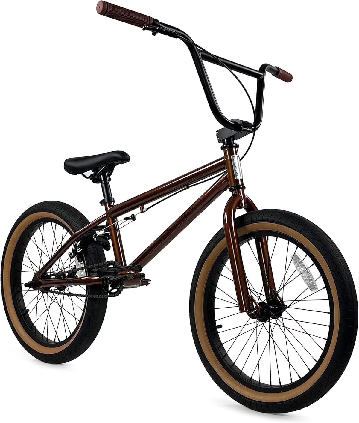 Elite BMX Bicycle 20" Freestyle Bike - Stealth Blue Purple Ideal for Ages 7 to 18 Years