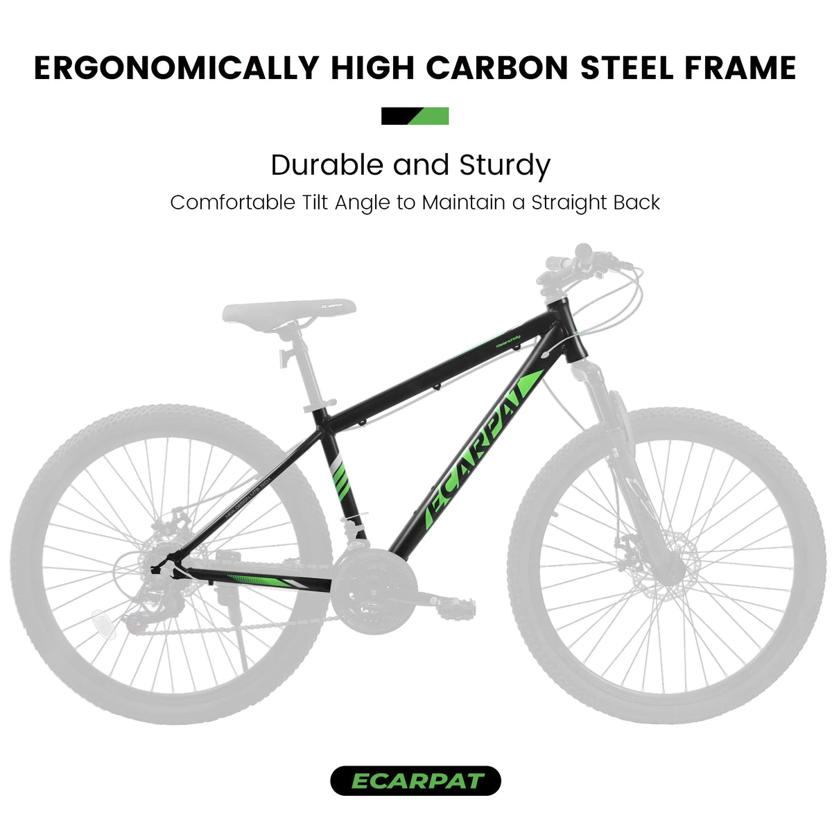 27" Mountain Bike, 21 - Speed Dual Disc Brakes with Aluminum Frame - Black - Product image 4
